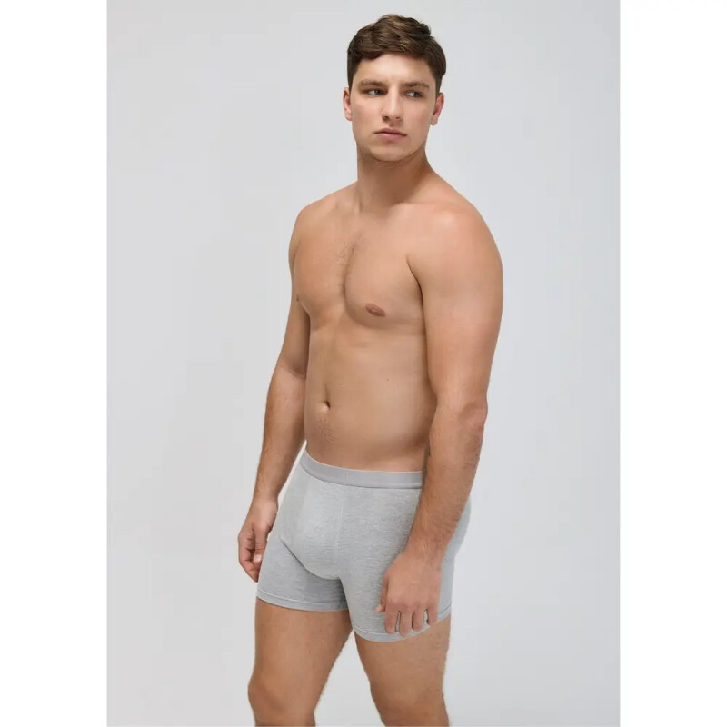 CUECA BOXER MASC PRETO/CINZA
