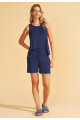 PIJAMA CON BERMUDA AZUL - 1353