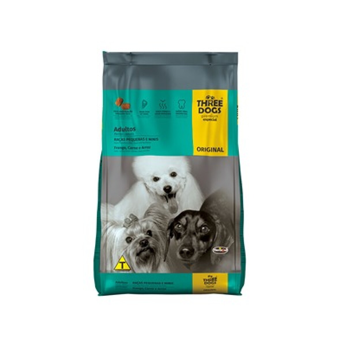 Three Dogs Familia Original Adulto Raza Pequeña 15 kg 