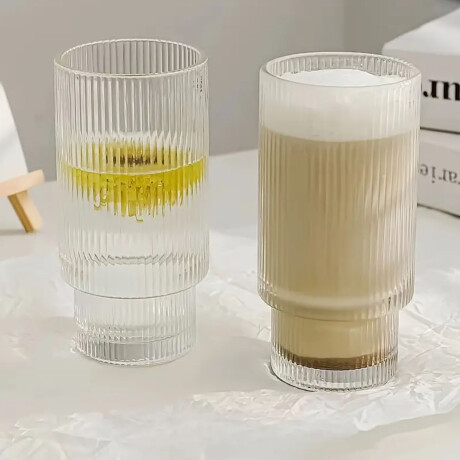 Vaso Line de 380Ml para Agua Refresco Bebidas en Vidrio Transparente