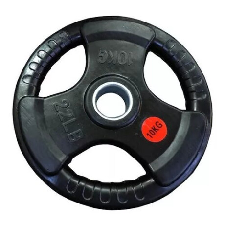 Disco Olímpico 20kg Hierro Engomado Con Agarres 6309