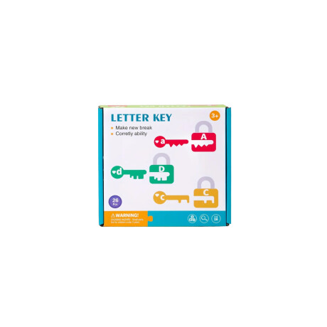 Juego de encastre llaves y candados Letras