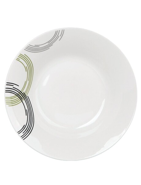 PLATO HONDO 20CM CIRCULOS GRISES PLATO HONDO 20CM CIRCULOS GRISES