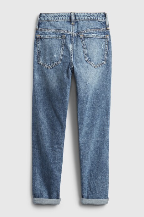 Jean Girlfriend Niña Medium Wash