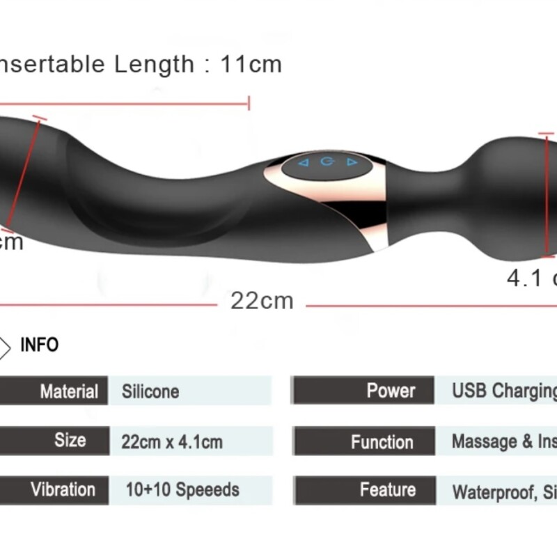 Estimulador vibrador doble 69325 Estimulador vibrador doble 69325