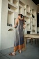 VESTIDO ACAI LONG LUREX Azul