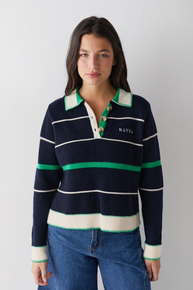 BUZO POLO GYM Azul