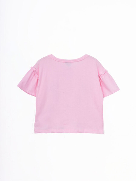 REMERA MOÑA MINNIE ROSA CLARO