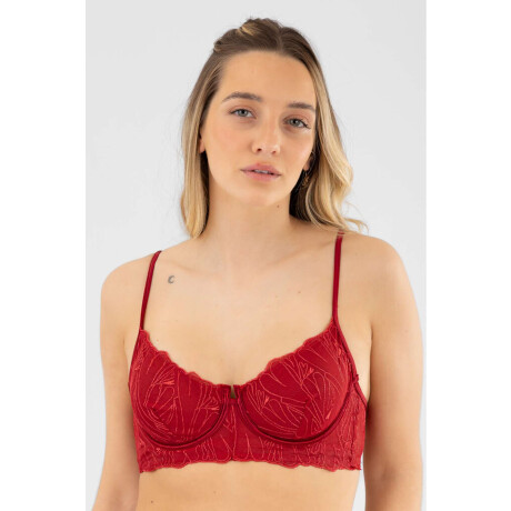 Soutien con aro amapola Rojo