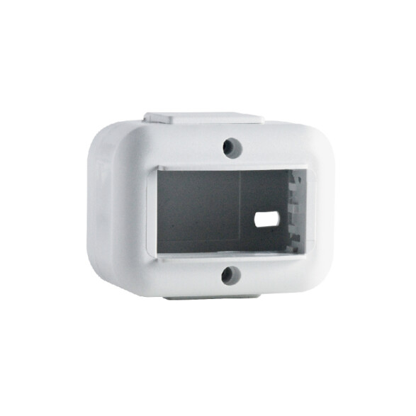 Caja exterior de 1 módulo blanca en blister RO2716