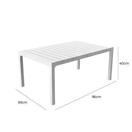 Mesa Ratón Hilton Rattan Jardín Rectangular Exterior Mesa Ratón Hilton Rattan Jardín Rectangular Exterior