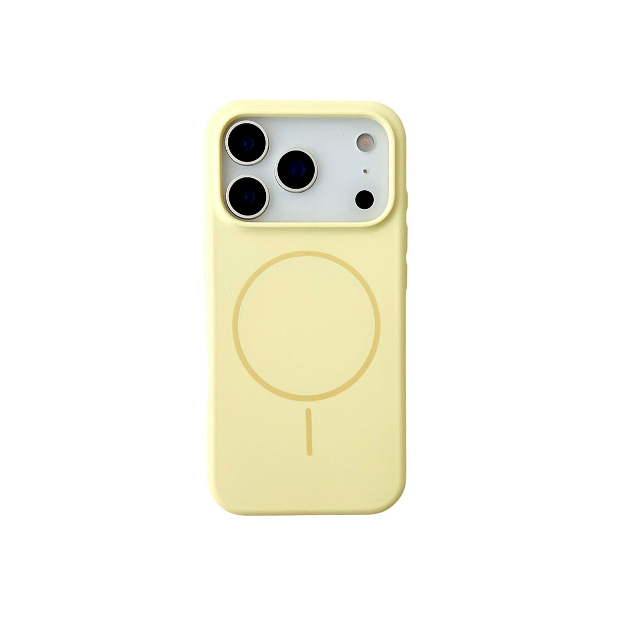 Protector para iPhone 17 Pro engomado MagSafe color amarillo 