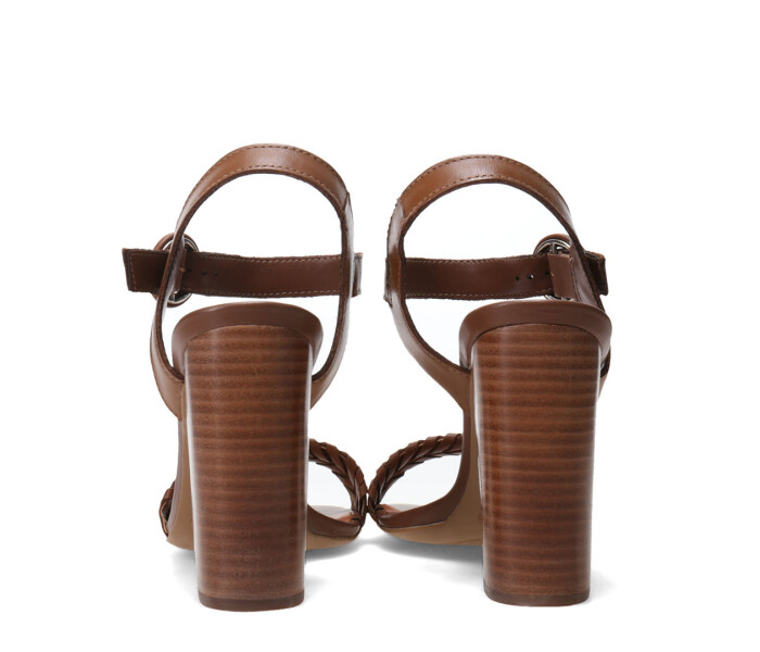Sandalias de Mujer Bottero Taco Alto Marrón Café