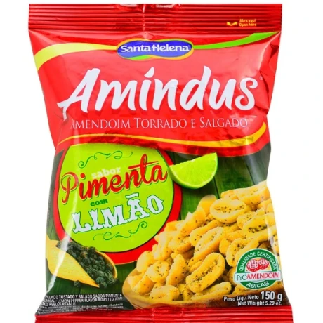SNACK MANI AMINDUS PIMIENTA C/LIMON 110G SNACK MANI AMINDUS PIMIENTA C/LIMON 110G