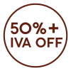 50% SALE + IVA OFF
