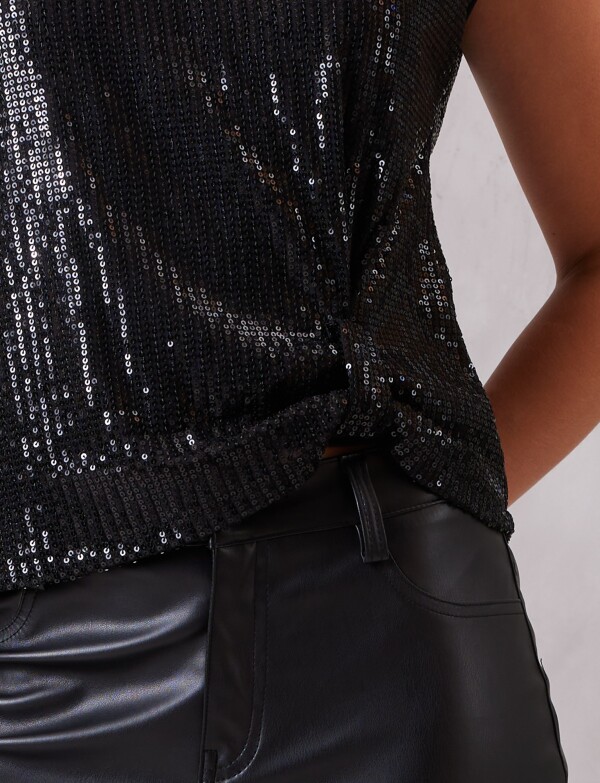 Blusa Noche Nudo NEGRO