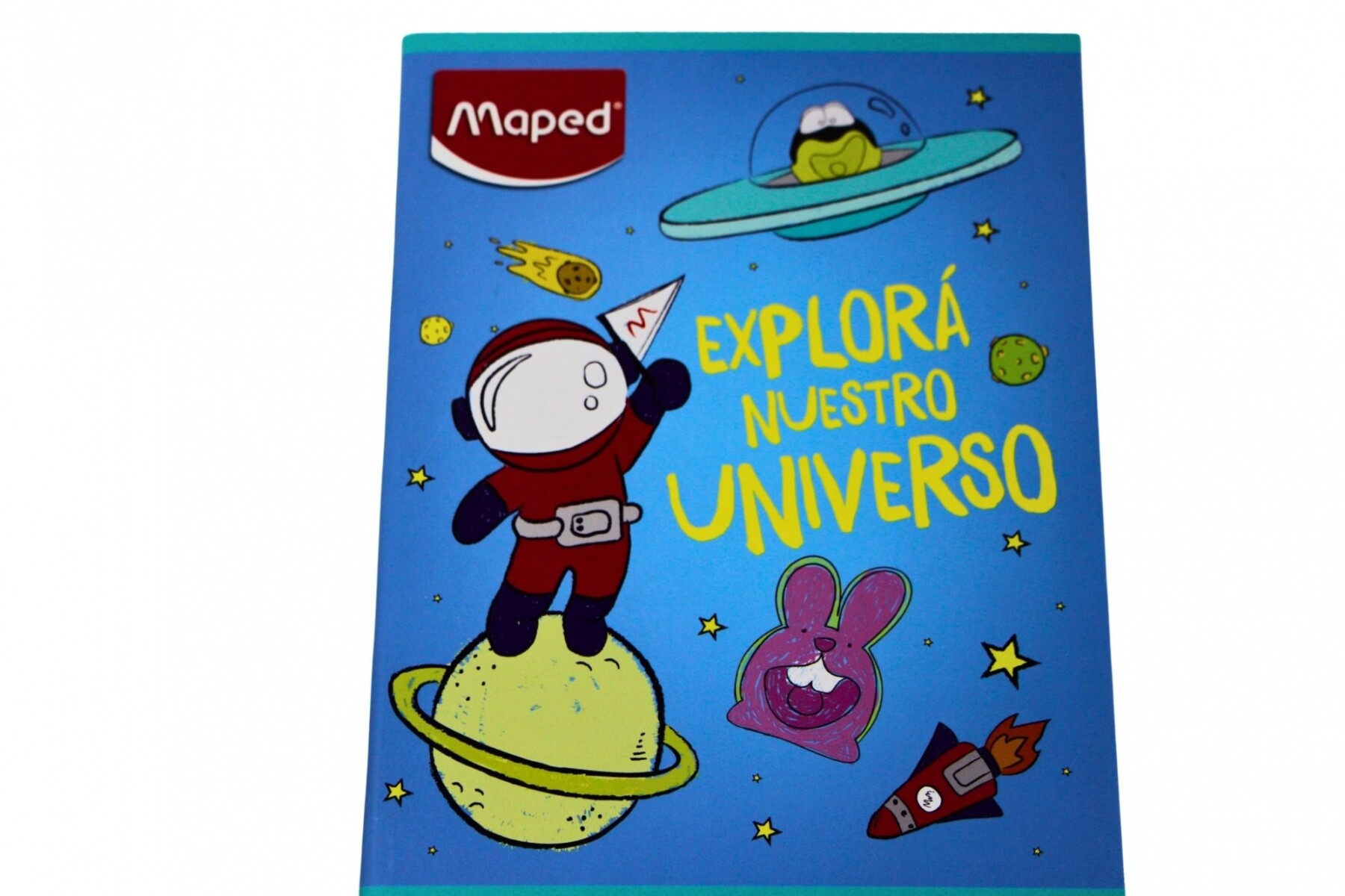 CUADERNO MAPED RAYADO DE 96 HOJAS - TAPA EXPLORA NUESTRO UNIVERSO 