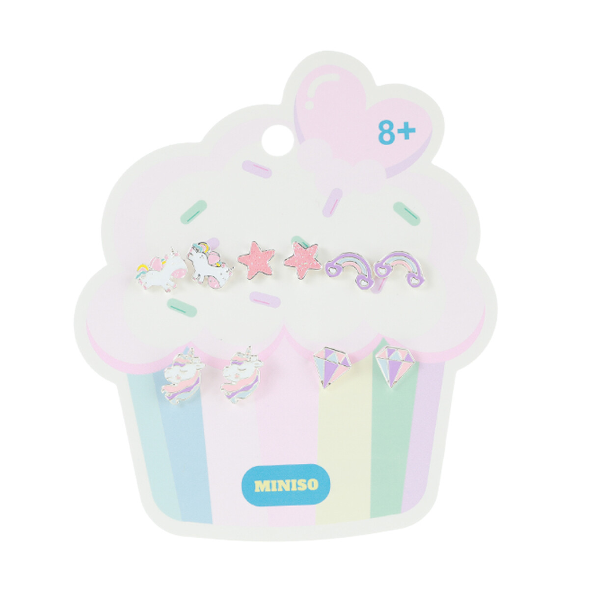 Caravanas unicornio 5pcs - diamantes 