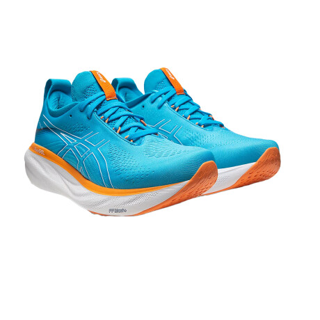 ASICS GEL NIMBUS 25 Light Blue & Orange
