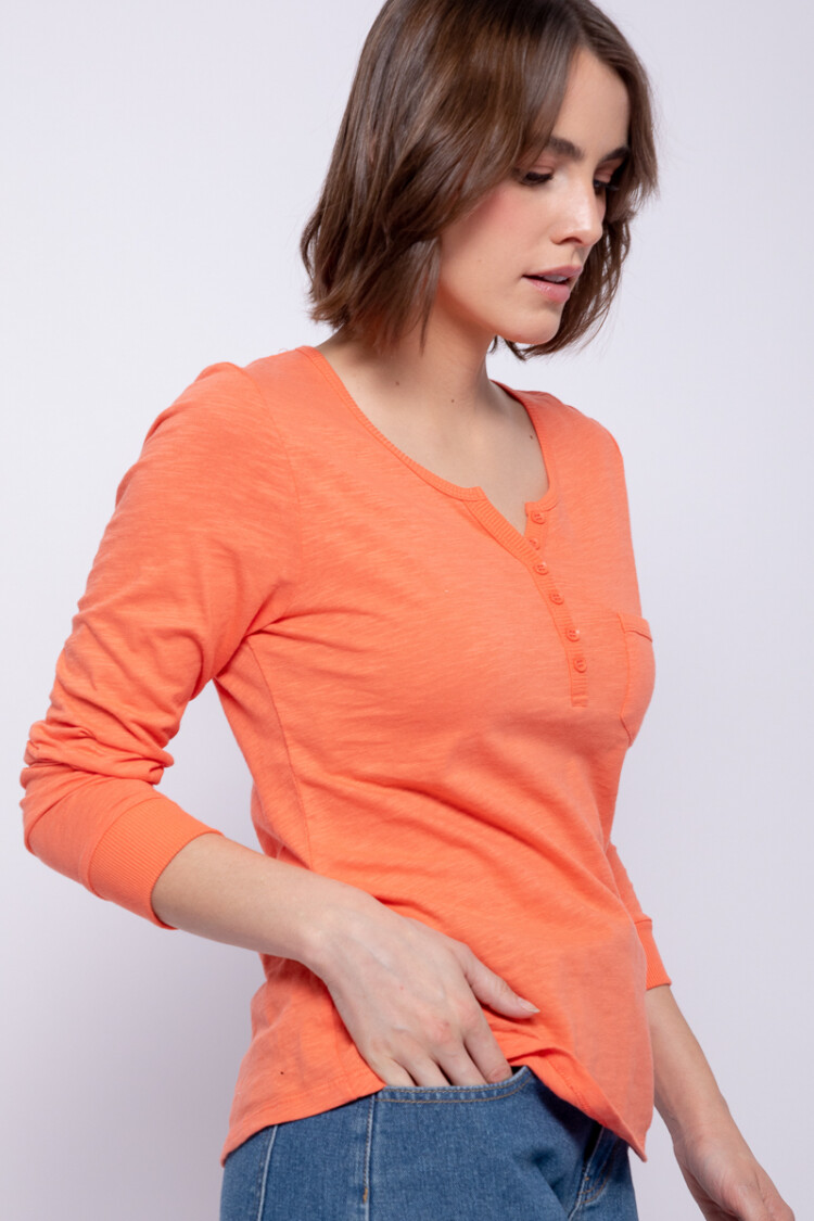 REMERA PONTEVEDRA Coral Oscuro