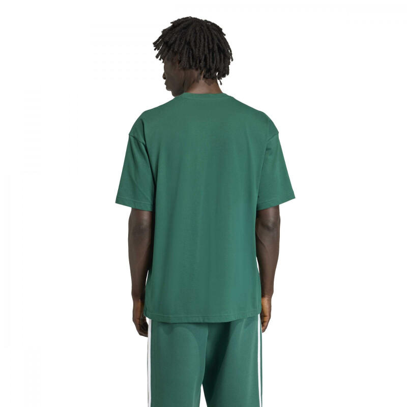 REMERA ADIDAS TREFOIL Hombre KE0900 Verde-blanco