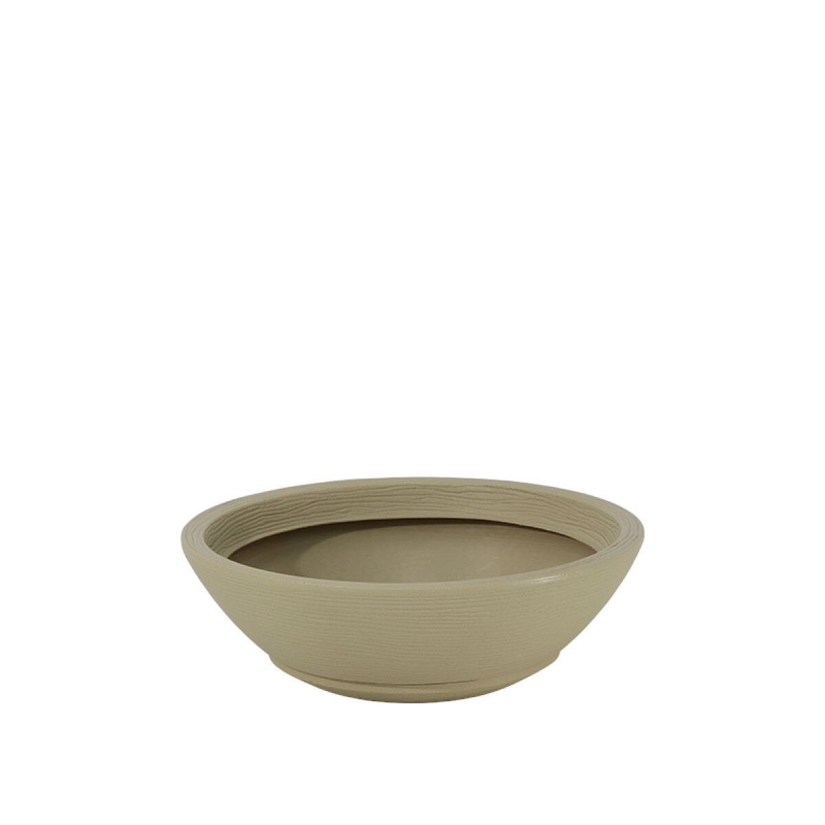 Maceta "INDI" Ø40 x 13cm. beige con plato - TD0322 