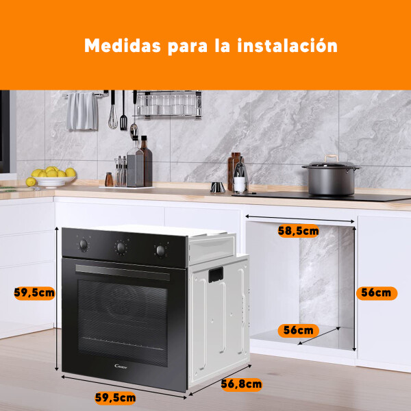Horno Eléctrico De Empotrar Candy Fcp502n/e HORNO DE EMPOTRAR CANDY FIDCN502 NEGRO