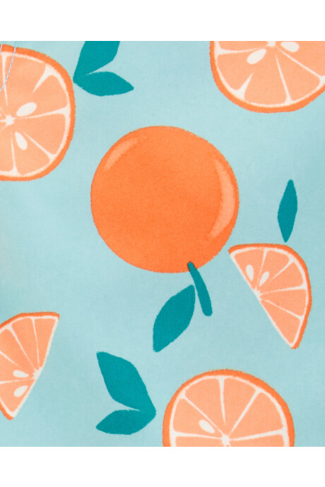 Short de baño, con protección UPF 50+, diseño naranjas Sin color