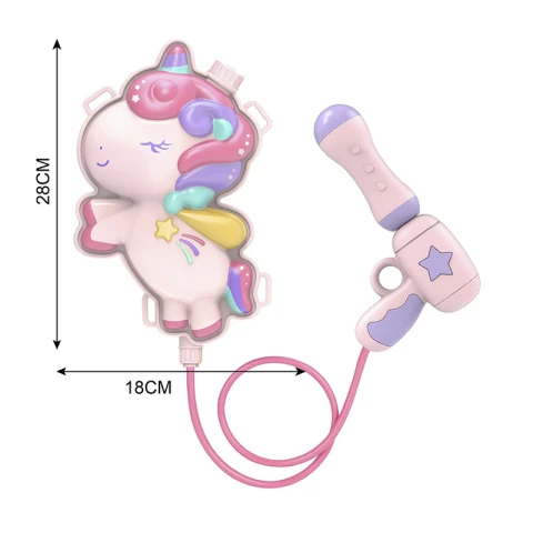 Pistola Agua Unicornio con Bolso 28 cm U