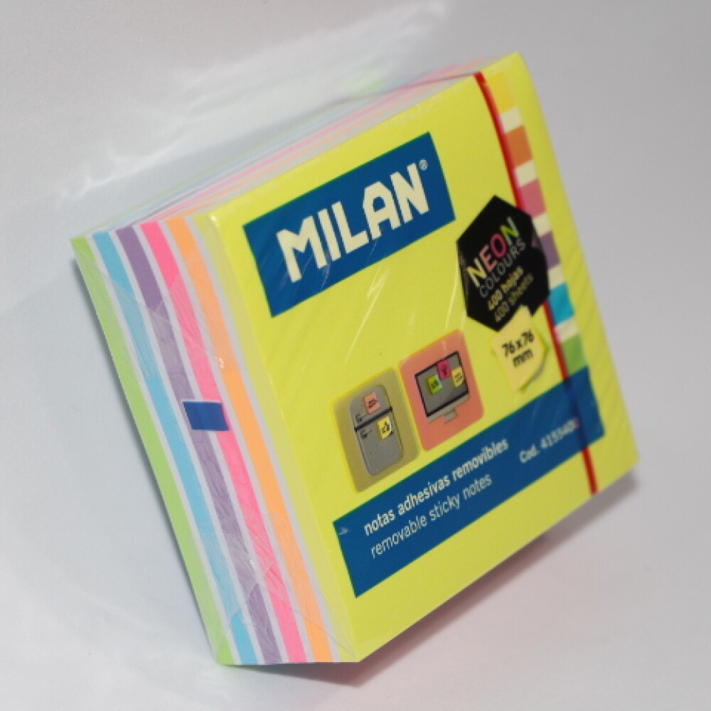 BLOCK ADHESIVO MILAN 76X76 COLORES NEON 400 BLOCK ADHESIVO MILAN 76X76 COLORES NEON 400