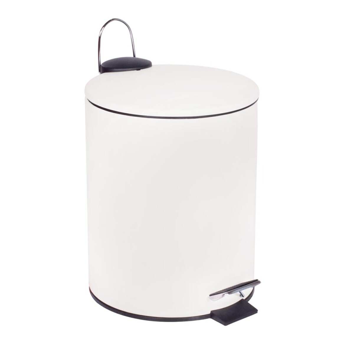 TARRO DE RESIDUOS ACERO BLANCO MODERN 5 LT CON PEDAL 