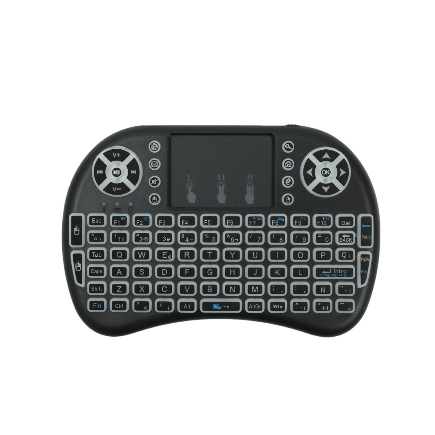 Control inalambrico mini teclado para smart tv color NEGRO — Game Stop