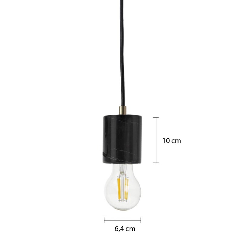 LUMINARIA COLGANTE LOPE Luminaria Colgante Lope Negra