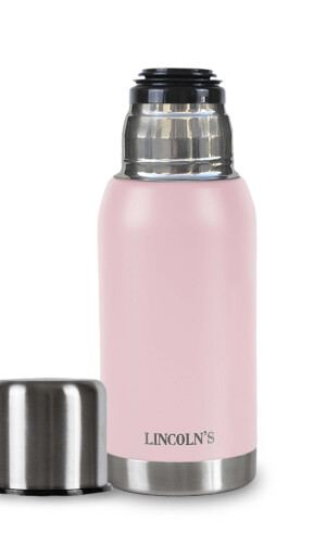 TERMO 750 ml CERBERUS ROSA PASTEL_
