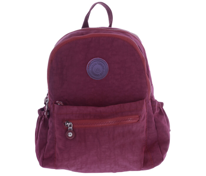 Mochila Miss Carol ROLS de tela Bordó