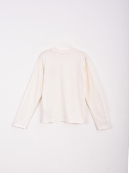 REMERA MANGA LARGA LOCAL OFF WHITE