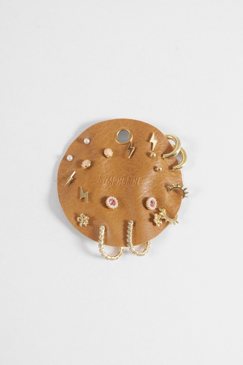 Set de 10 pins variados - dorado 