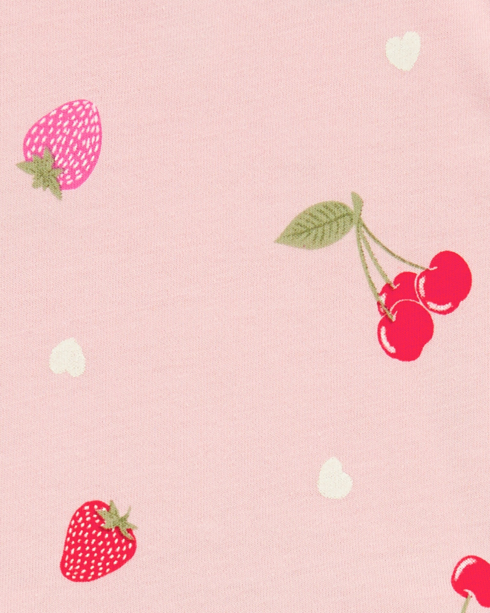 Vestido body de algodón, diseño frutal Sin color