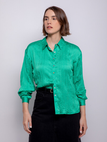 Camisas y blusas color Verde en Sale Allie