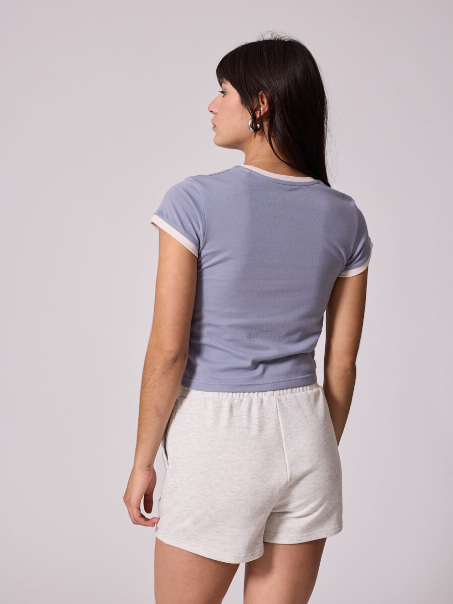 T-SHIRT CATIN DIXIE Gris Claro