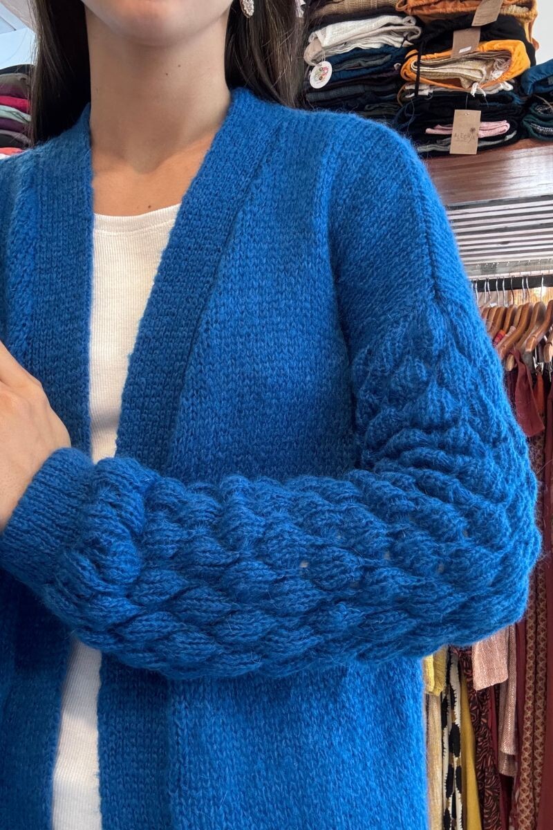Saco tejido Azul