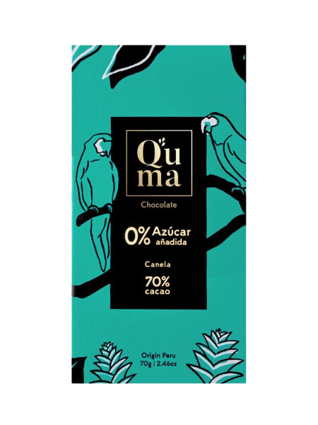 Quma Chocolate Canela 0% Azúcar Añadida 70% Cacao Quma Chocolate Canela 0% Azúcar Añadida 70% Cacao