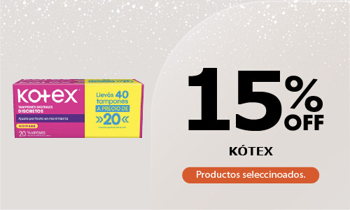 HC Kotex 15%