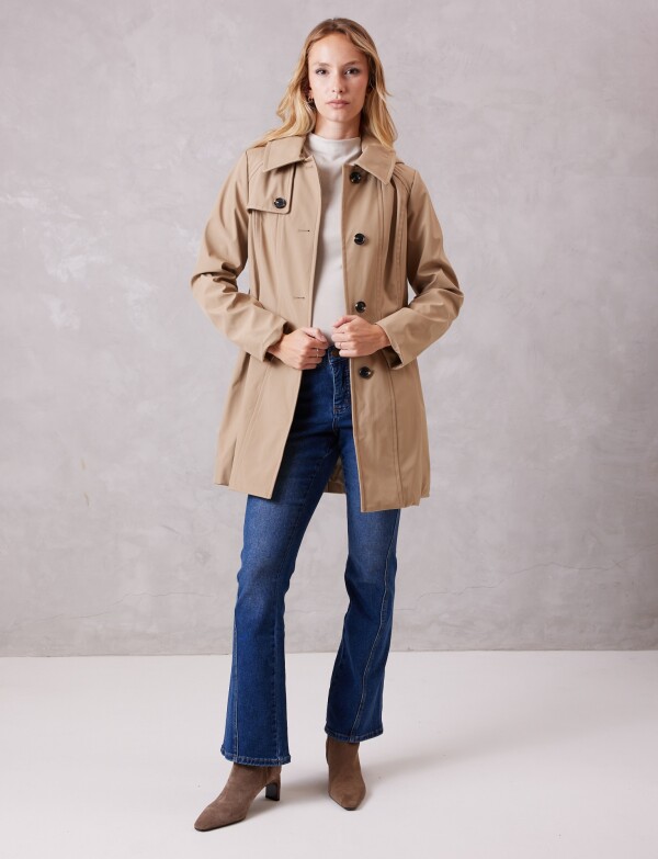 Gabardina Trench Impermeable BEIGE
