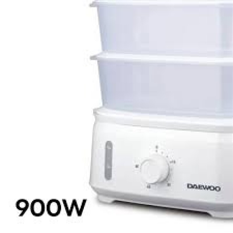 Vaporera eléctrica 9lts Daewoo | 3 Bandejas | Color blanco Vaporera eléctrica 9lts Daewoo | 3 Bandejas | Color blanco
