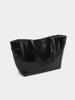 Bolso Shopper Cinturón Con Mosquetón negro