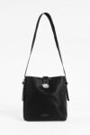 Cartera bandolera con hebilla negro