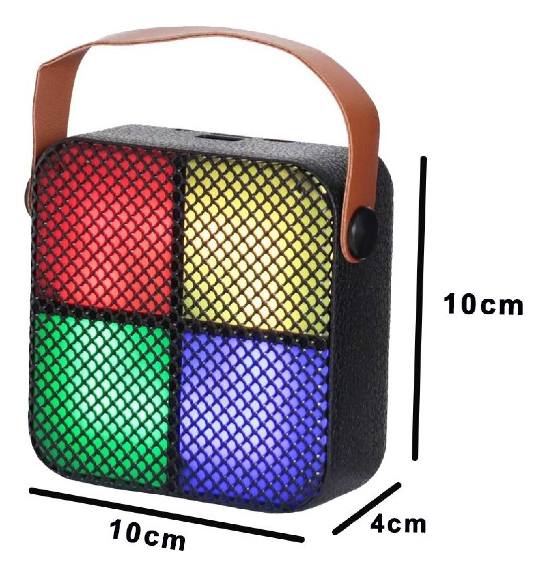 Parlante Bluetooth Karaoke Con Micrófono Y Luces Portatil Ax Variante