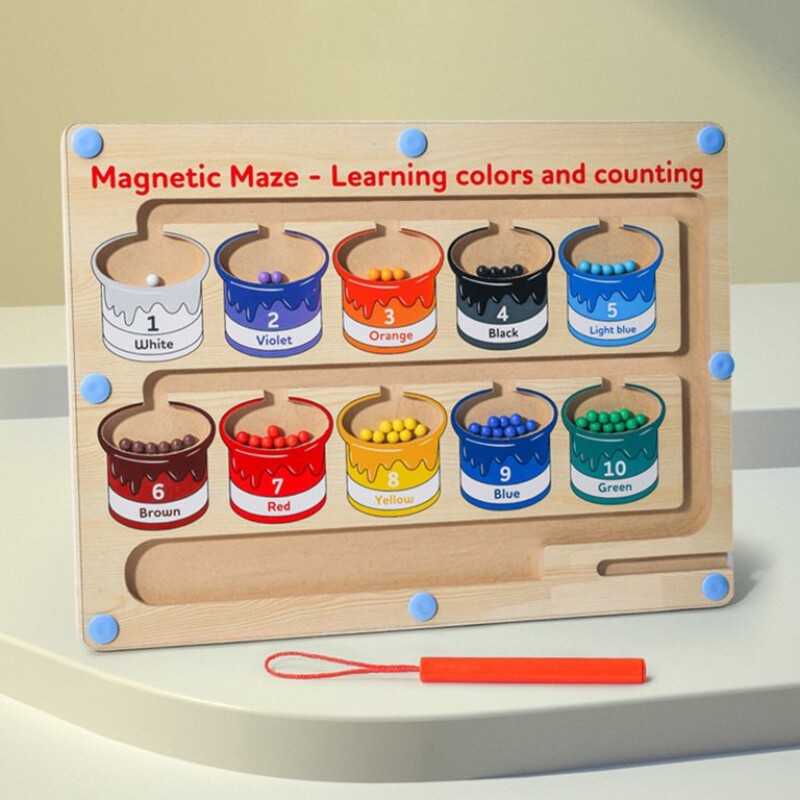 Laberinto Magnético de Colores y Números Laberinto Magnético de Colores y Números