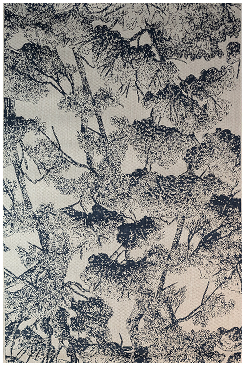 LINEO ALFOMBRA LINEO LIN/B097/H501/ 120X170 WOOL/MIDNIGHT BLUE